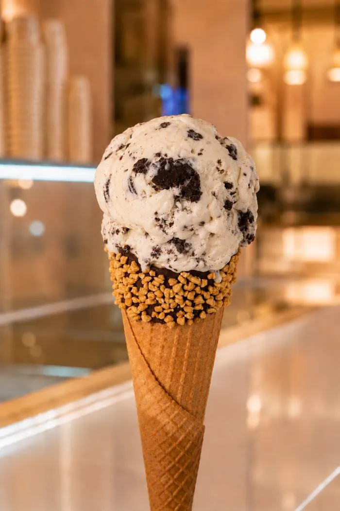 Cookies gelato at Chanté Gelato